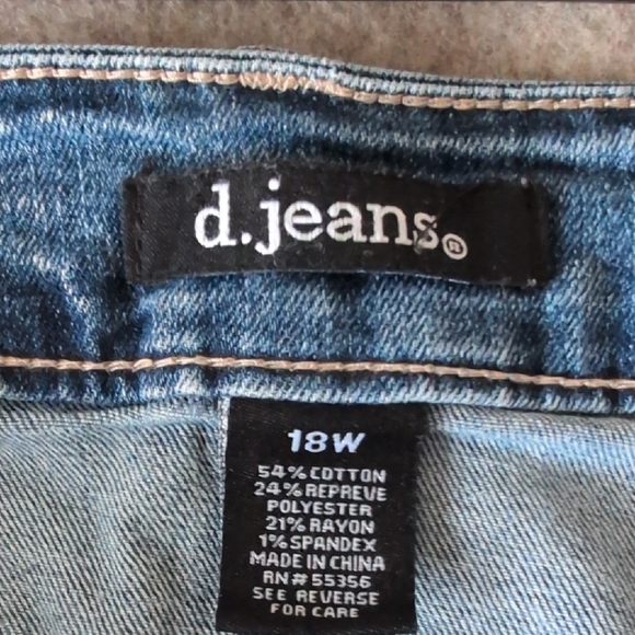 d. jeans Blue Denim Pencil Skirt - Picture 3 of 3